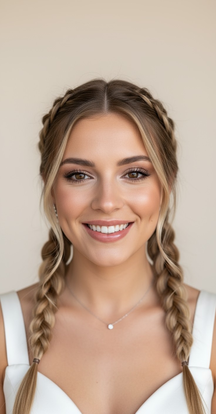 After 2 French Braids